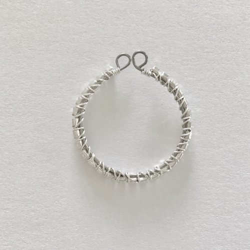 Kristal Wick's Sparkling Cup Chain Earrings - , Contemporary Wire Jewelry, Lashing, Wire Lashing, Loops, Wire Loop, Wrapped Wire Loop, sparkling cup chain earrings